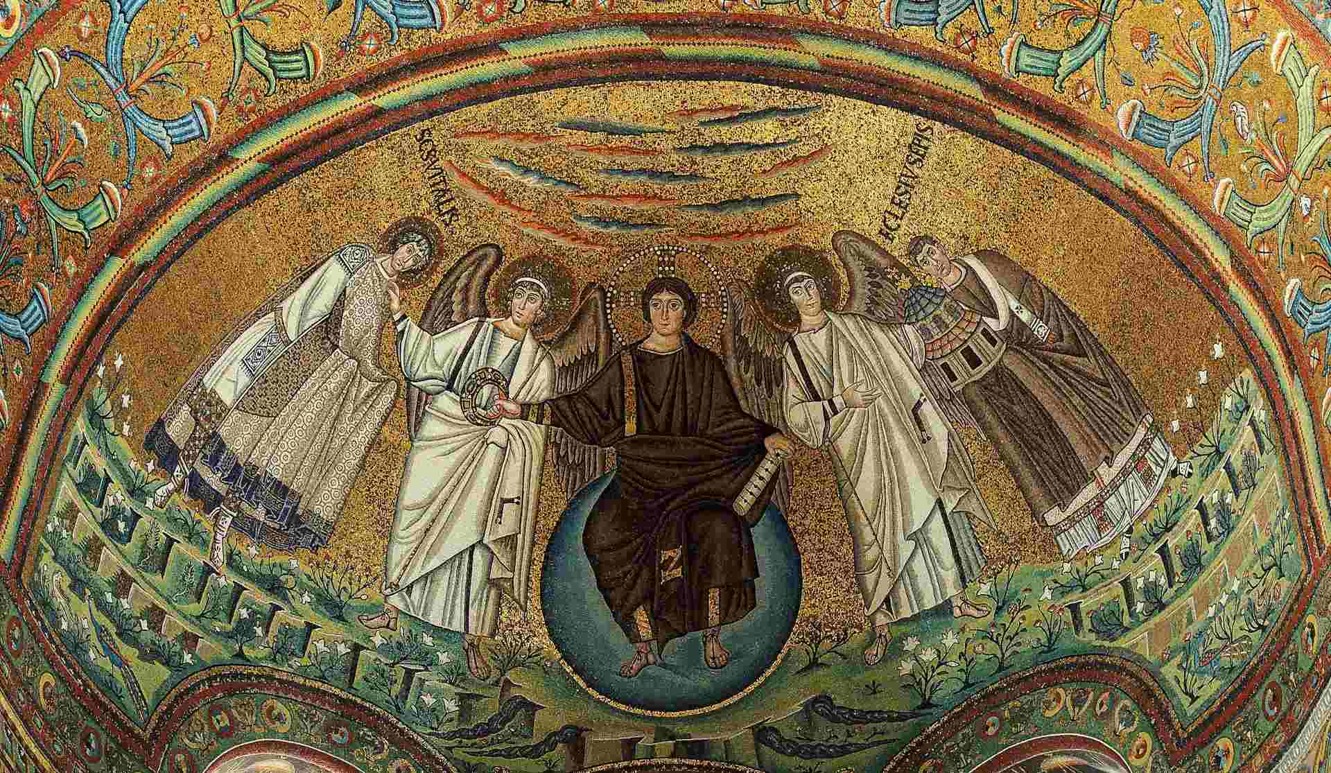 Mosaico na Basílica de São Vital, em Ravena, na Itália