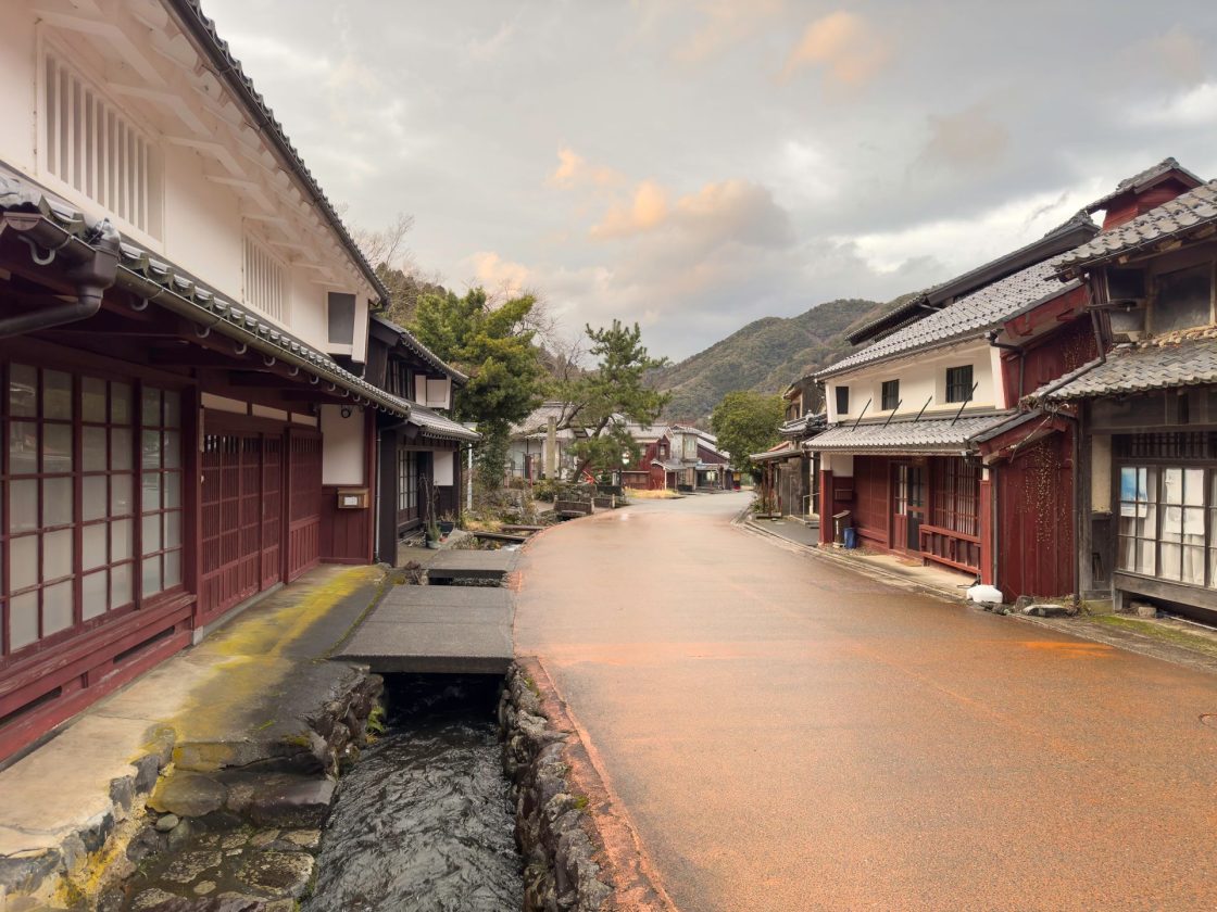 A cidade histórica de Kumagawa-juku, no interior do Japão 
