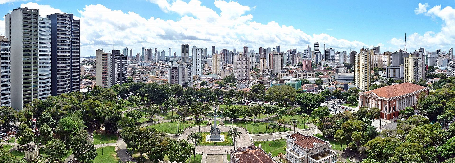 Região da Praça da República, em Belém do Pará