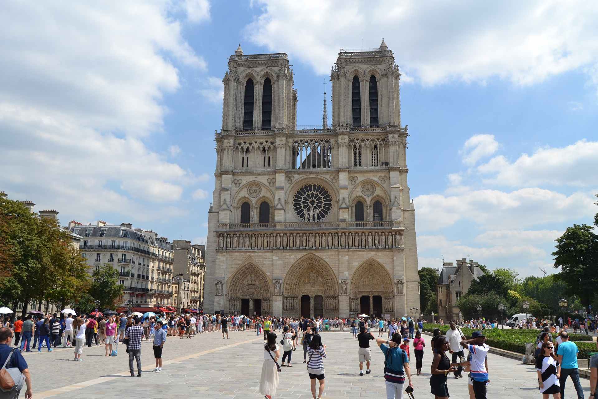 Fachada da Catedral de Notre-Dame de Paris