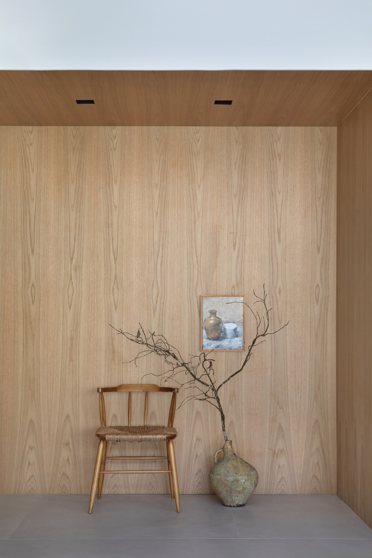 Cantinho com objetos decorativos