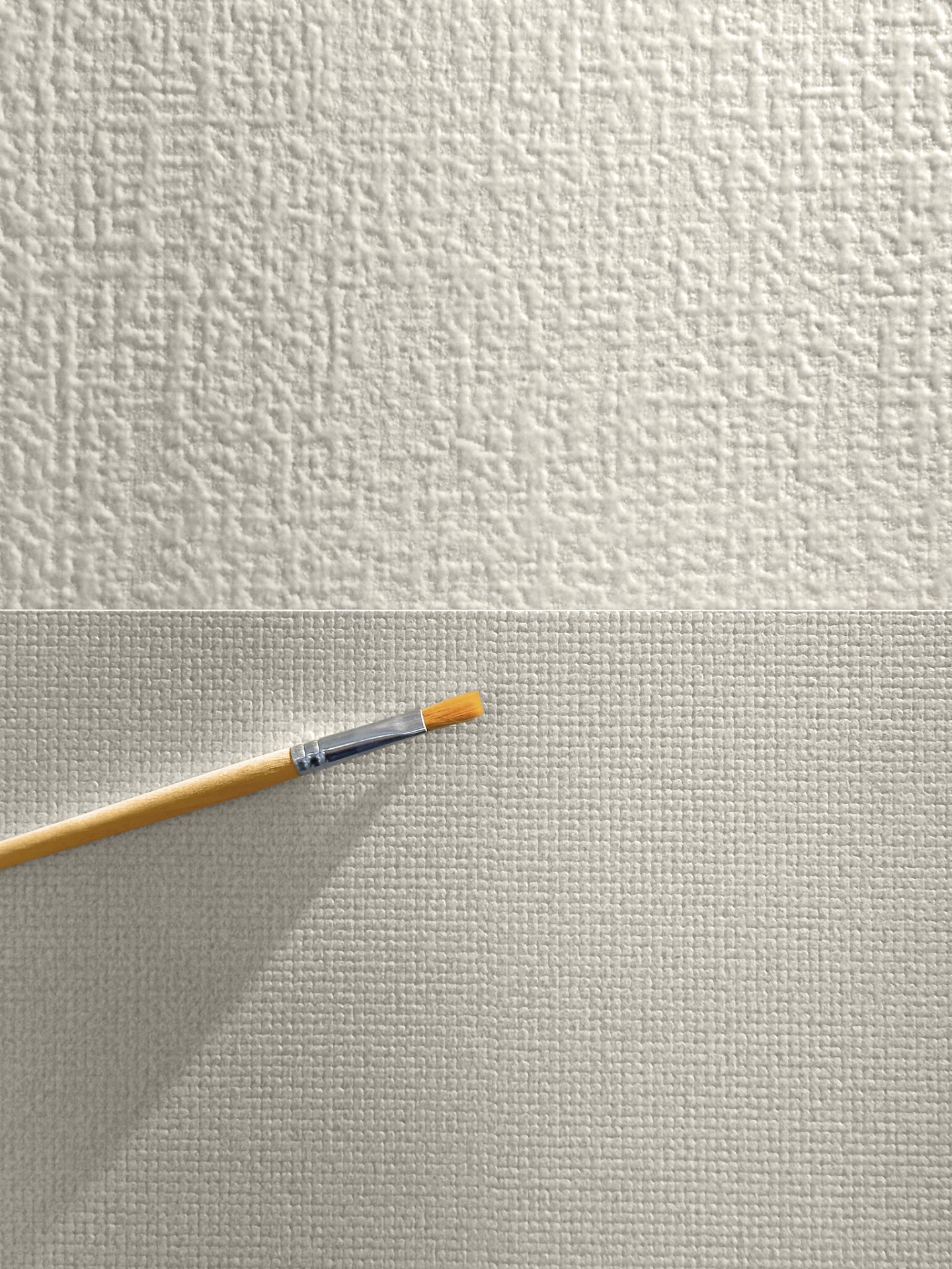 Detalhe dos dois tipos de textura de Canvas