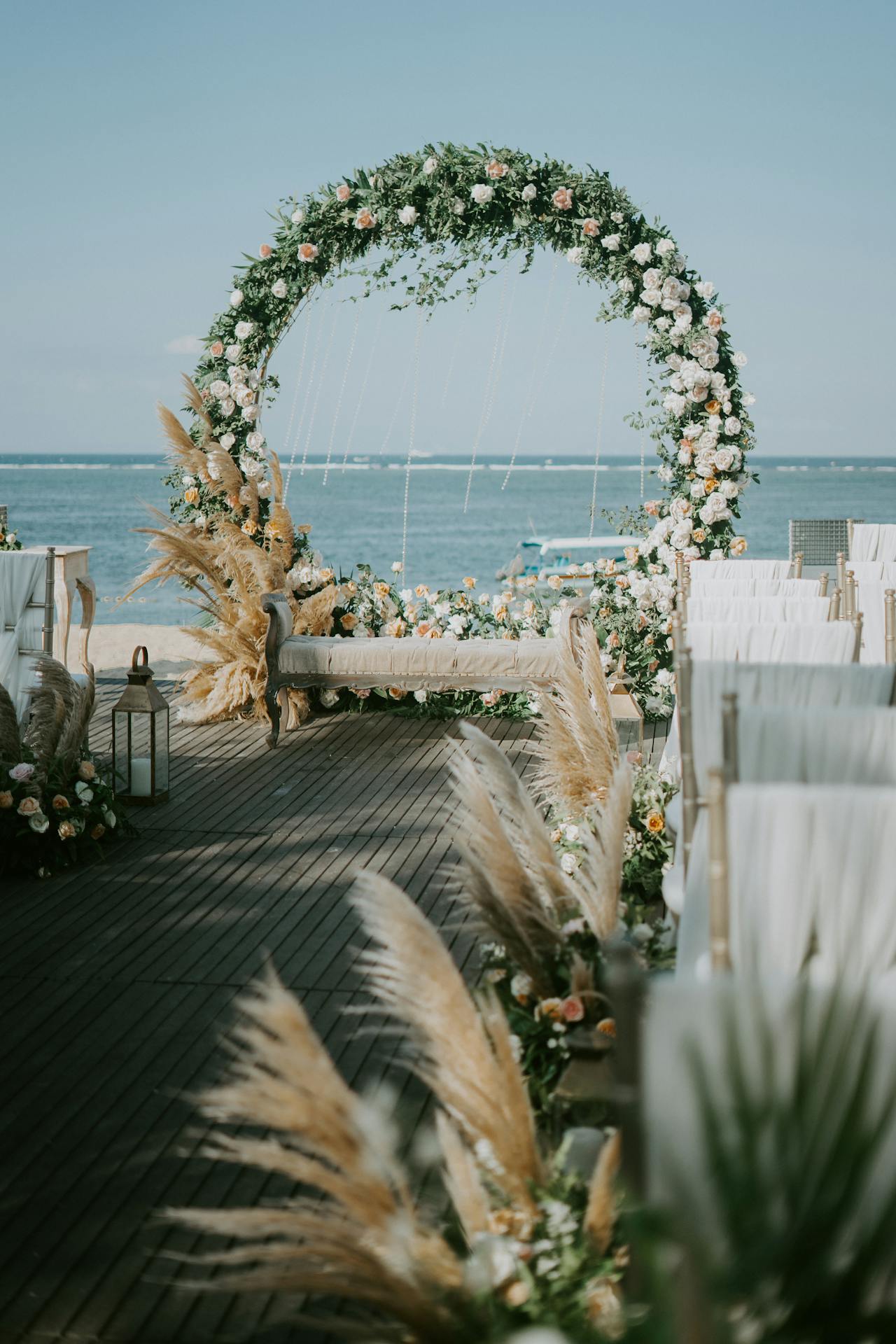 Altar de casamento na praia