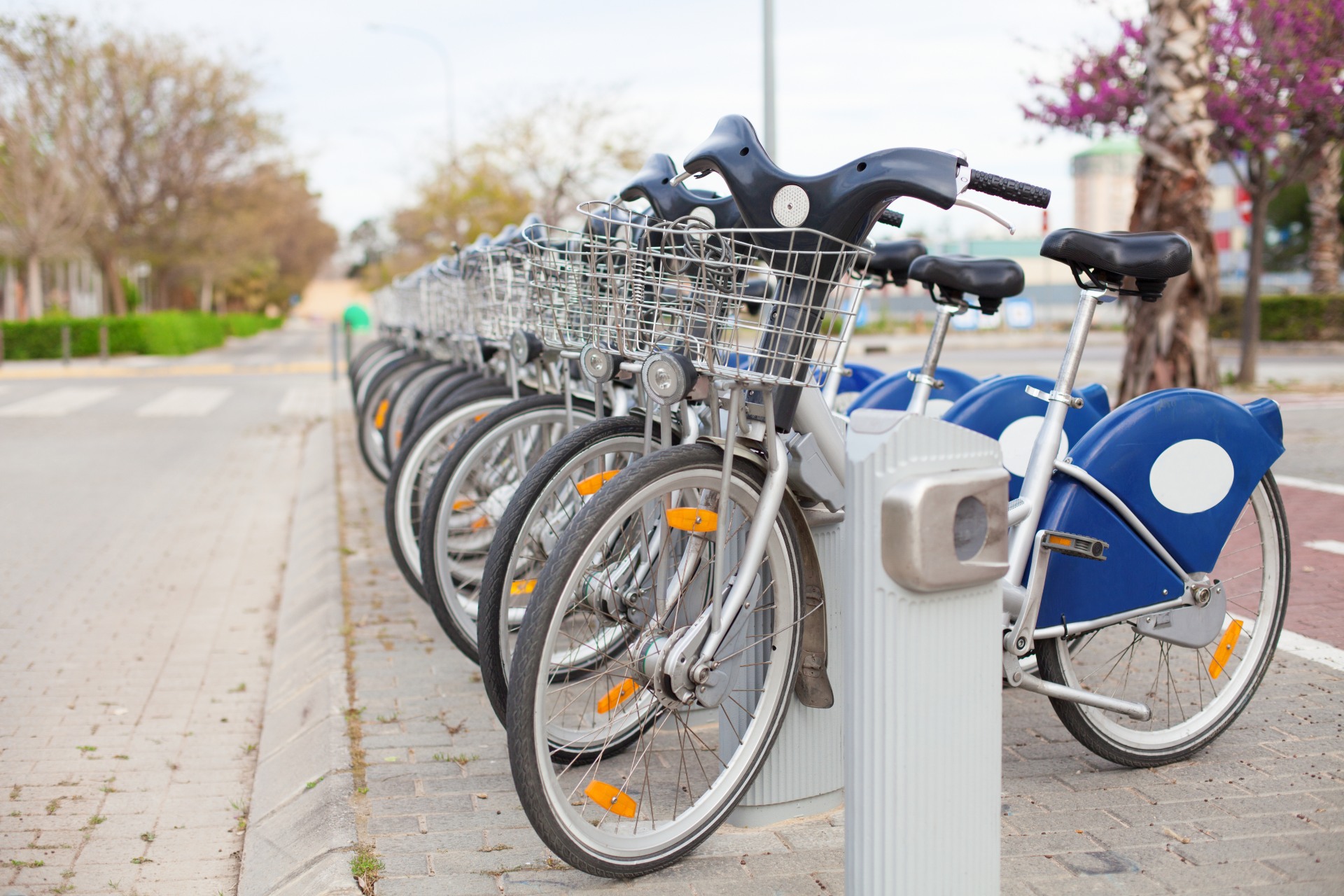 Bicicletário em espaço público