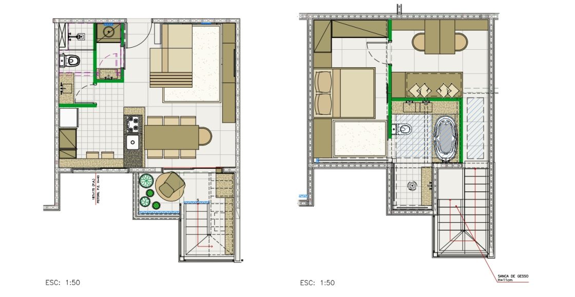 planta de cobertura transformada em duplex