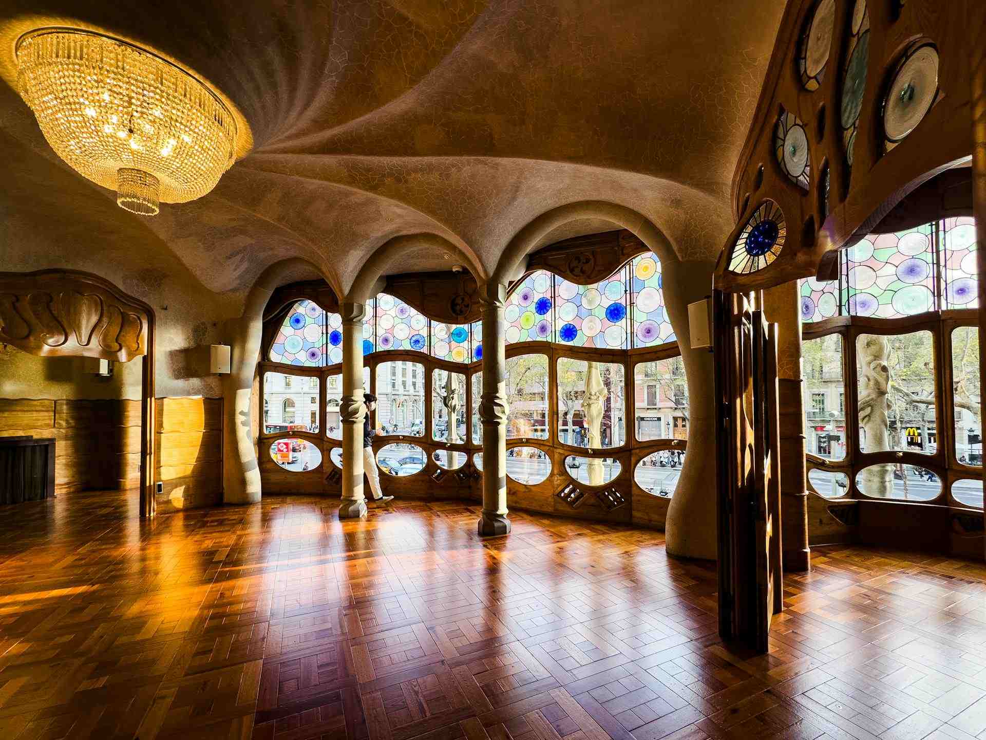 Interior da Casa Batlló, em Barcelona