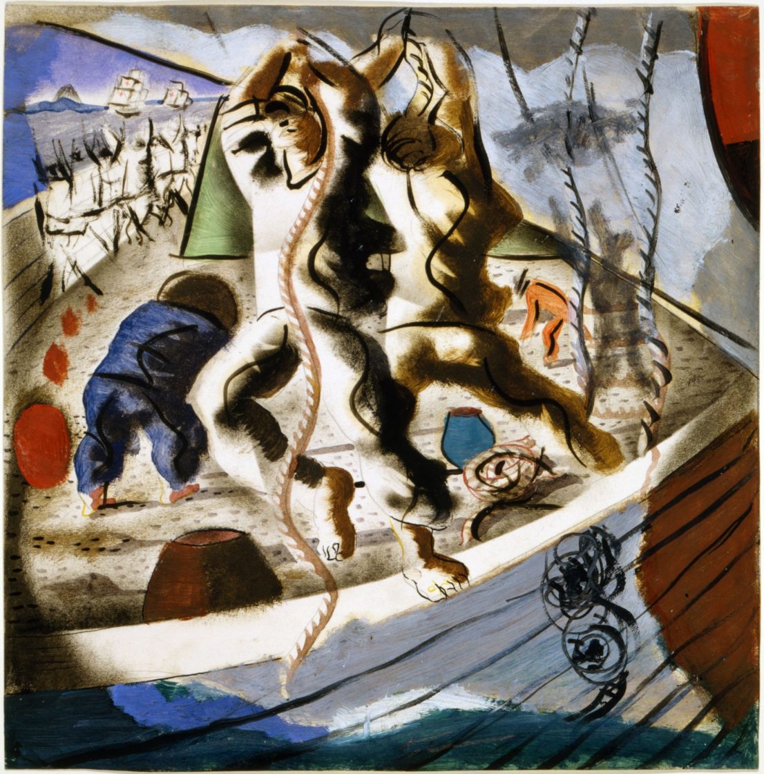 "A descoberta da terra" (1941), de Portinari