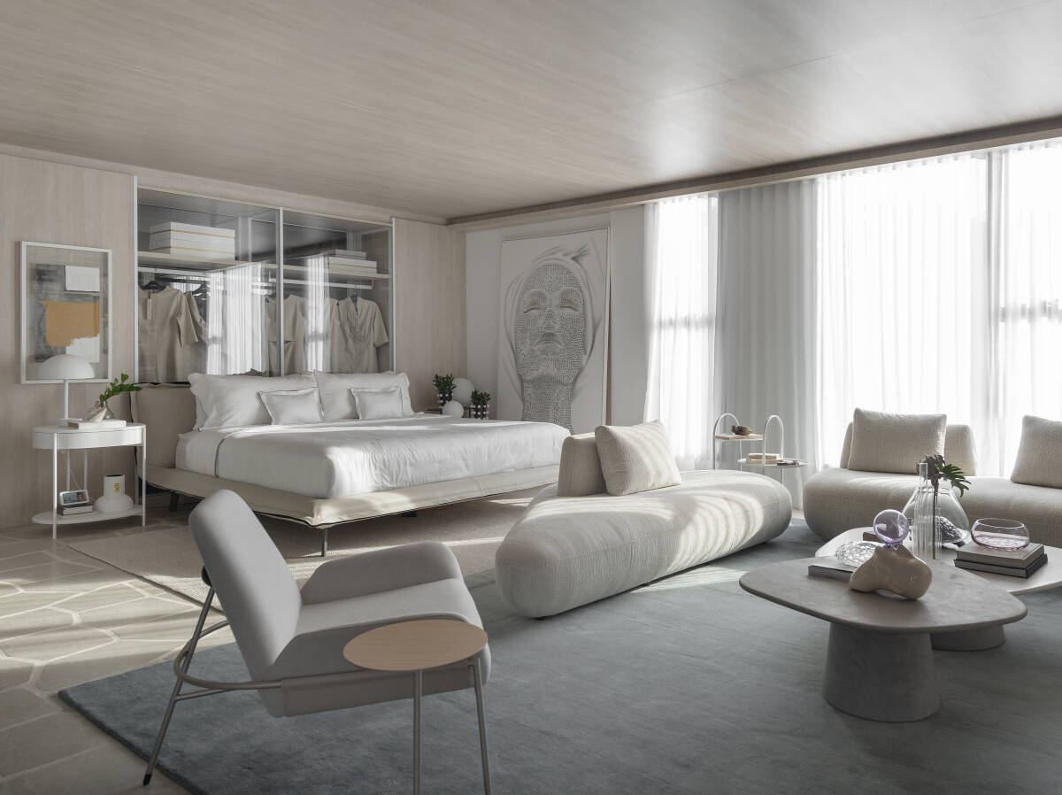 Loft com quarto e sala integradas