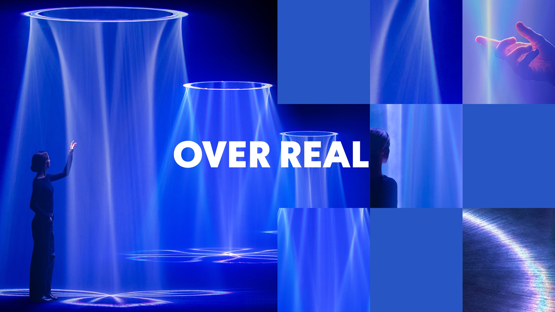 Imagem de instalação com luzes e cores na Milan Design Week 2025