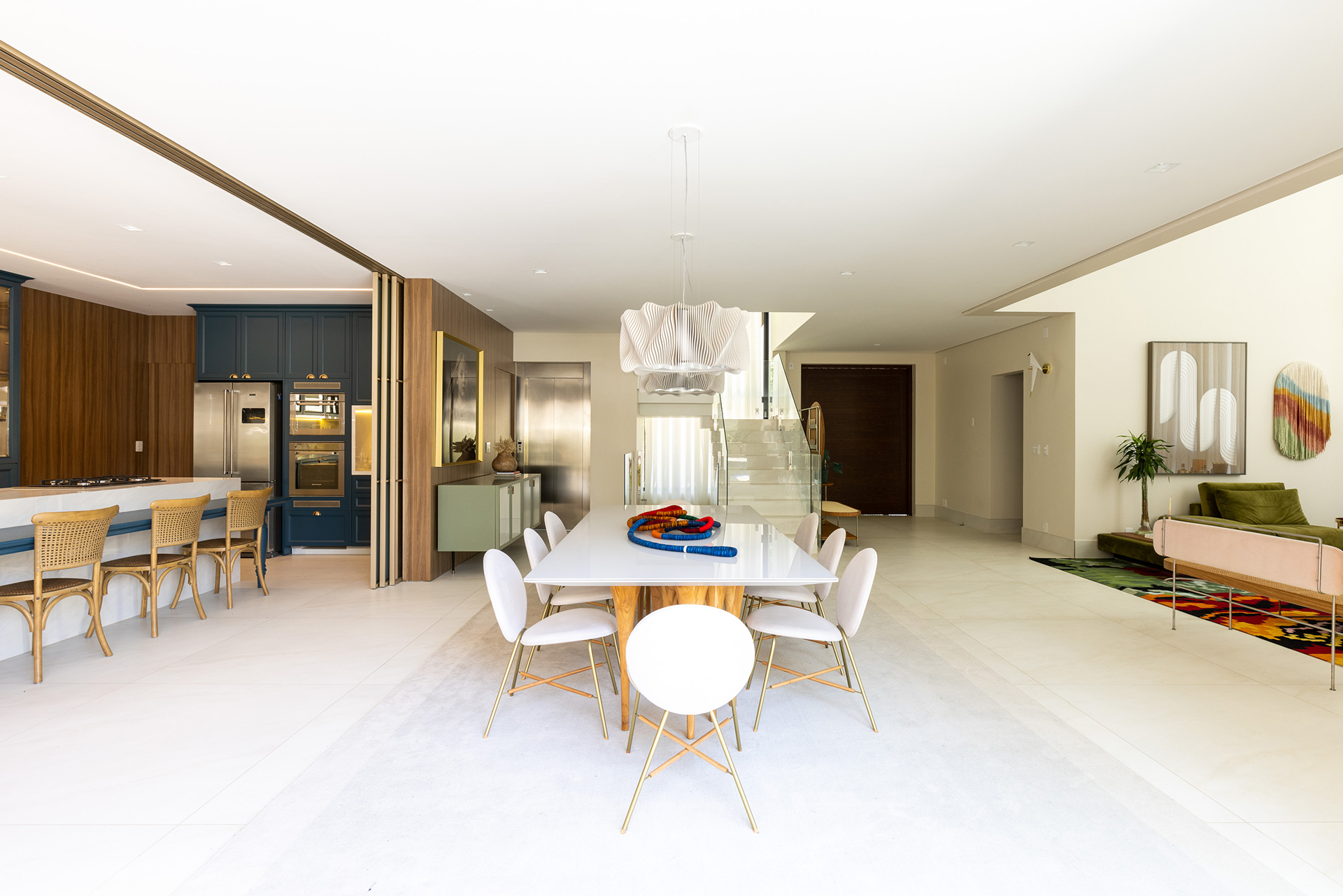 sala e cozinha integrada