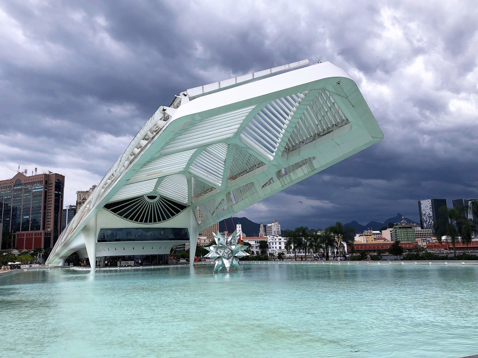 Parte de trás do Museu do Amanhã, no Rio de Janeiro