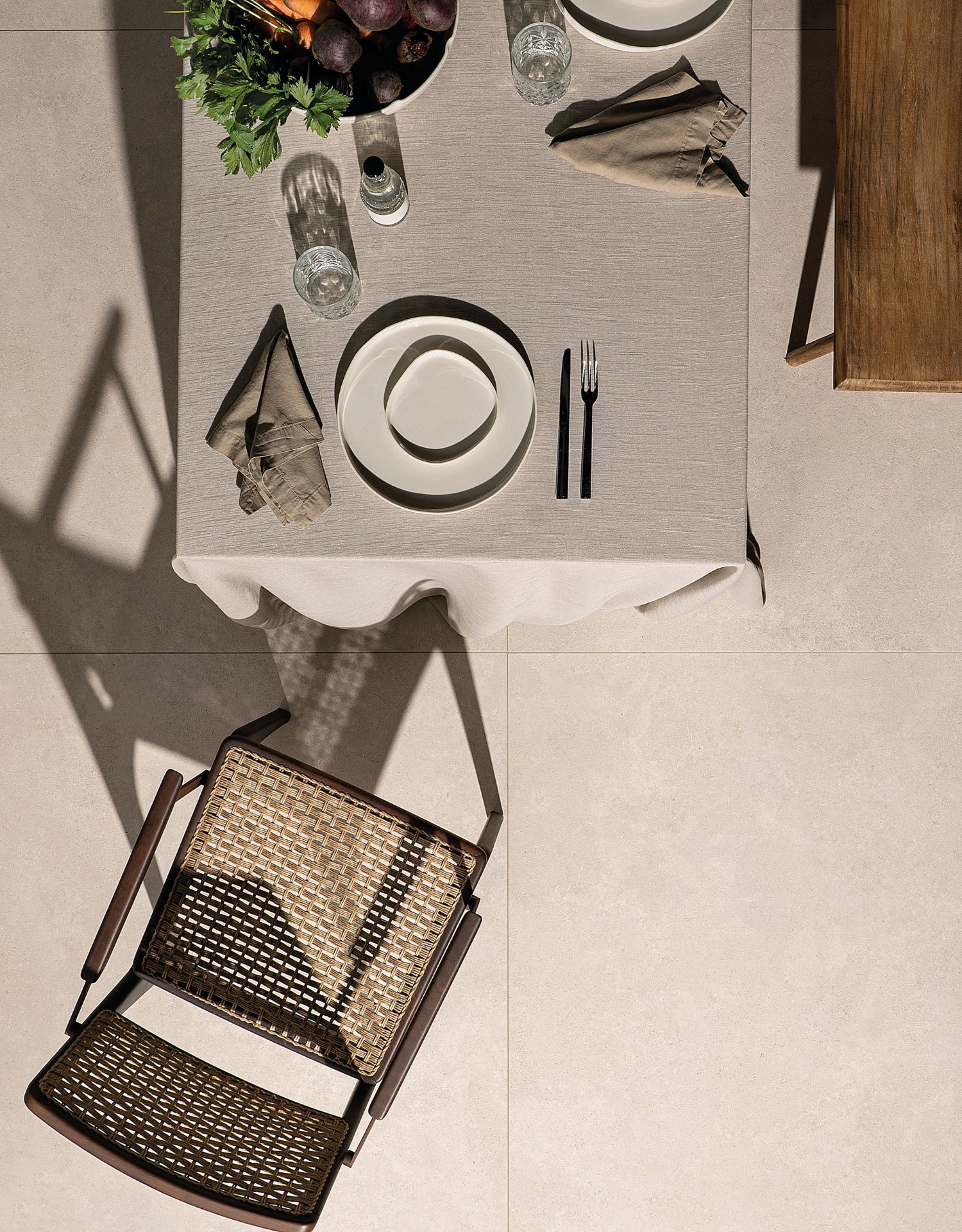 Ambiente acolhedor com a utilização do novo lançamento da Portobello, Zesty