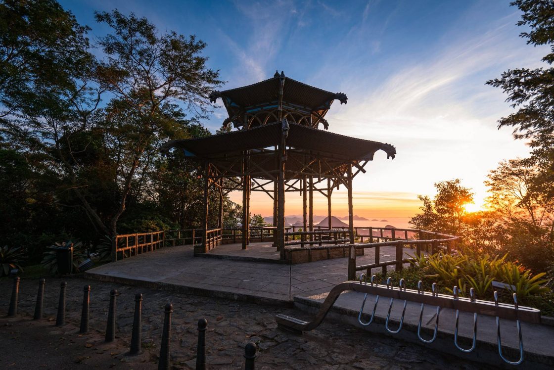 vista chinesa no parque nacional da tijuca