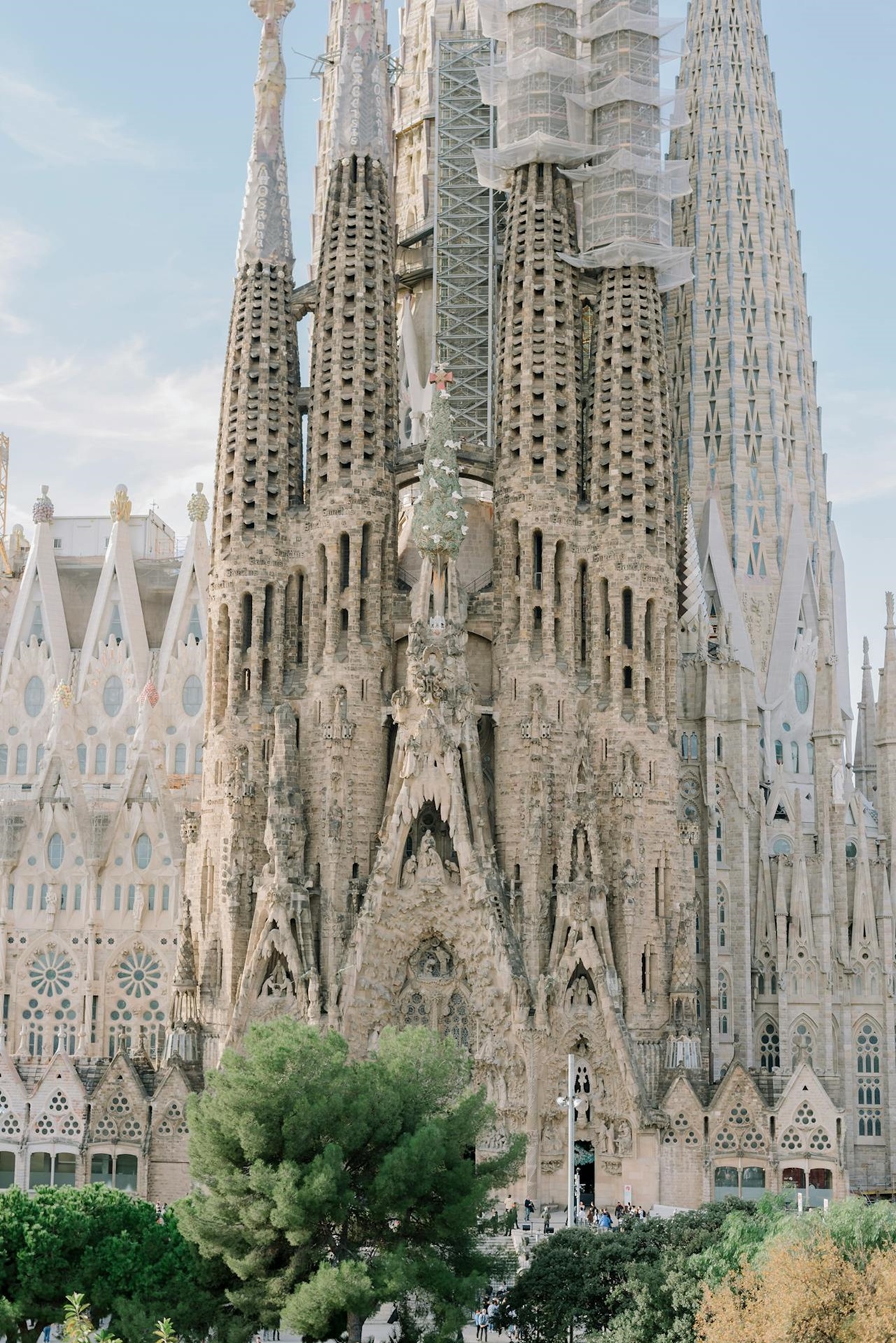 Fachada da Sagrada Família, em Barcelona