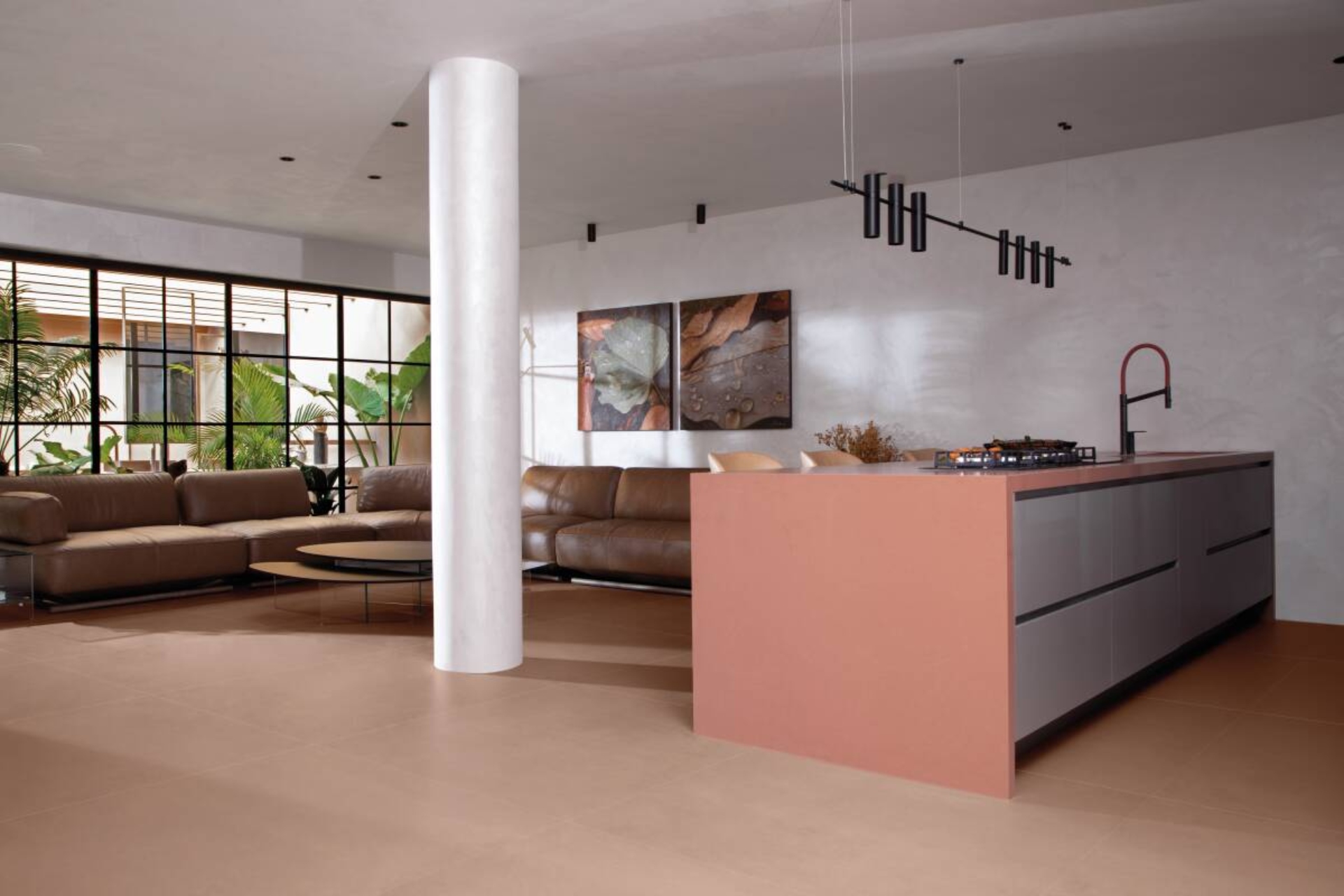 Espaços integrados de um loft