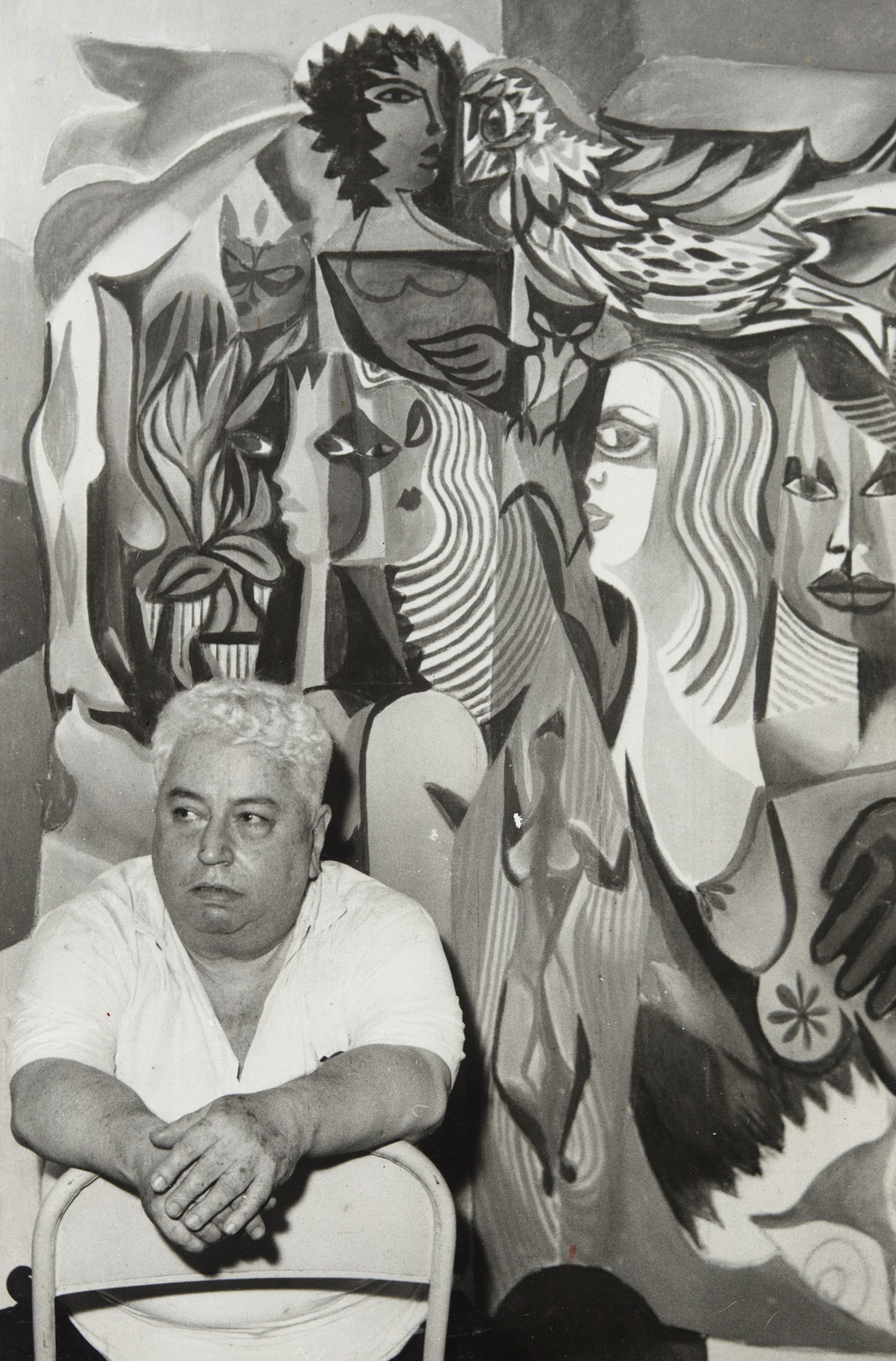 Di Cavalcanti no MASP, em 1965