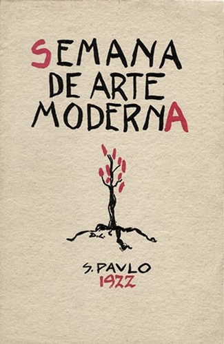 Cartaz criado por Di Cavalcanti para a Semana de Arte Moderna de 1922