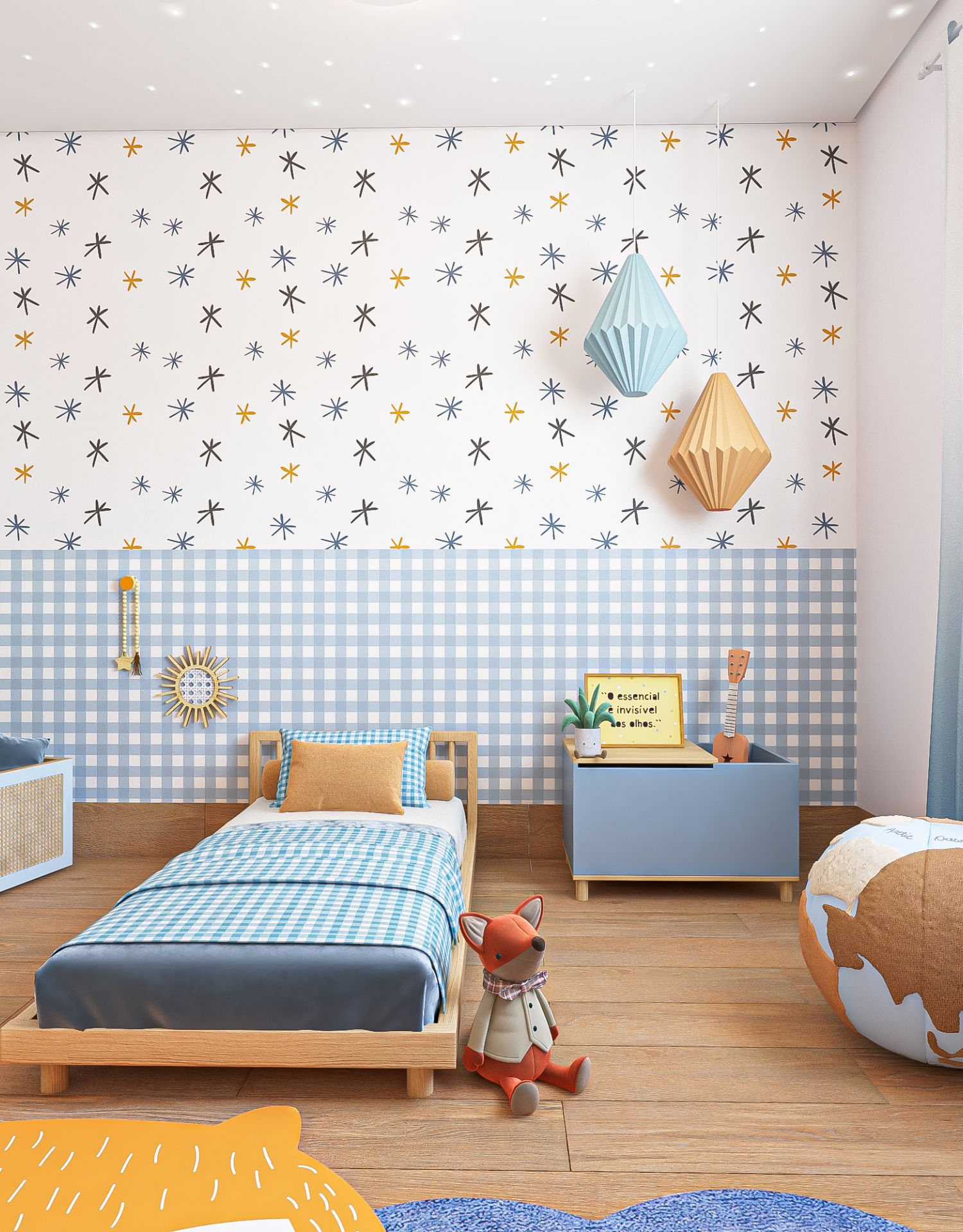 Cama infantil com temática do Pequeno Principe