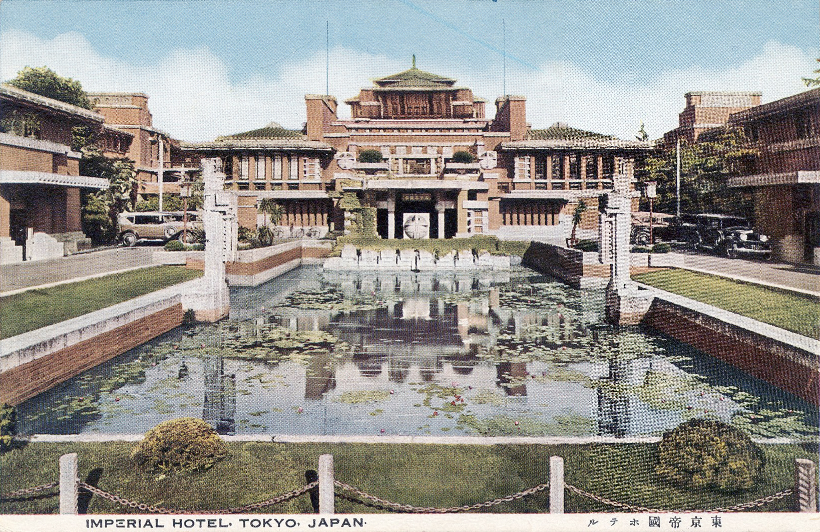 Imagem do Hotel Imperial, em Tóquio, projetado por Frank Lloyd Wright