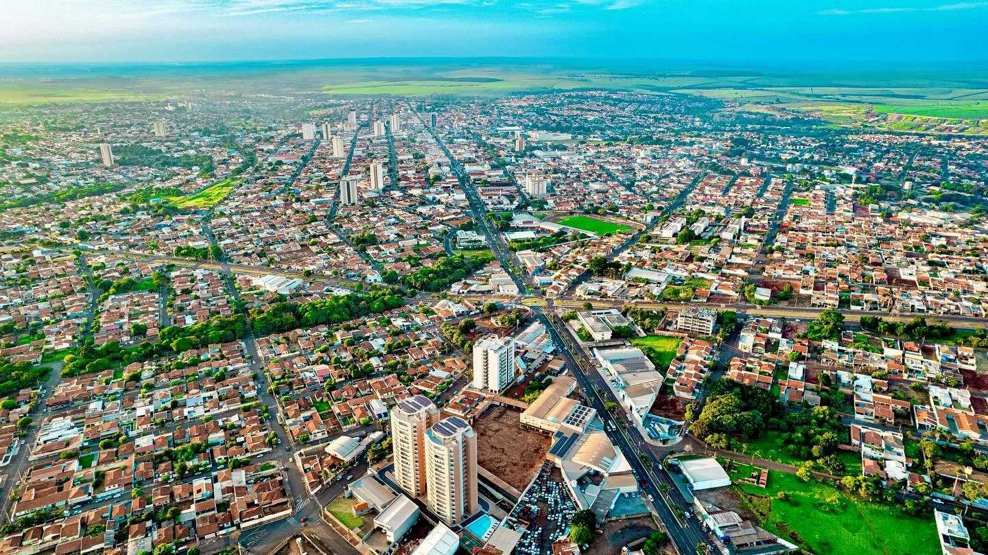 vista aérea de Ourinhos