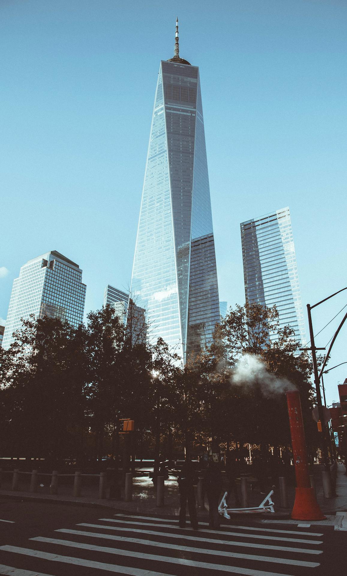 One World Trade Center, também conhecido como Freedom Tower, localizado em Lower Manhattan, Nova York