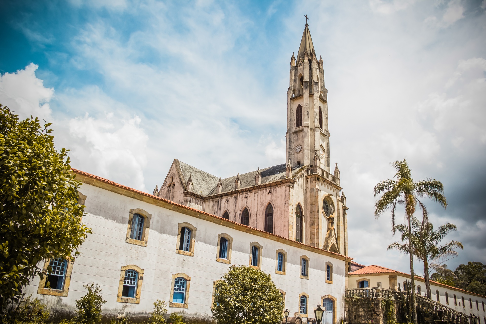 Vista do Santuário do Caraça em Catas Altas, Minas Gerais