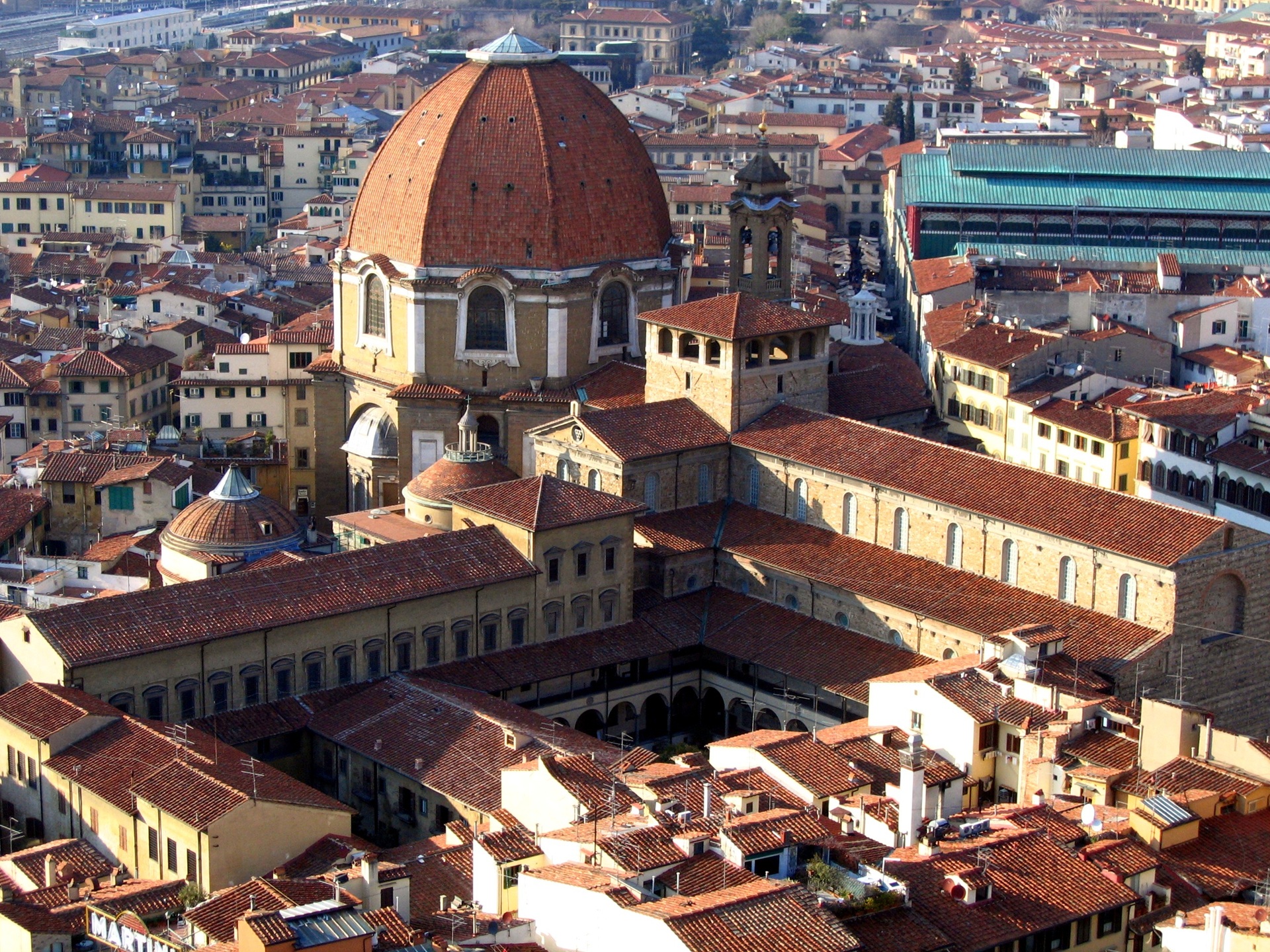 Vista Biblioteca Laurenziana, em Florença