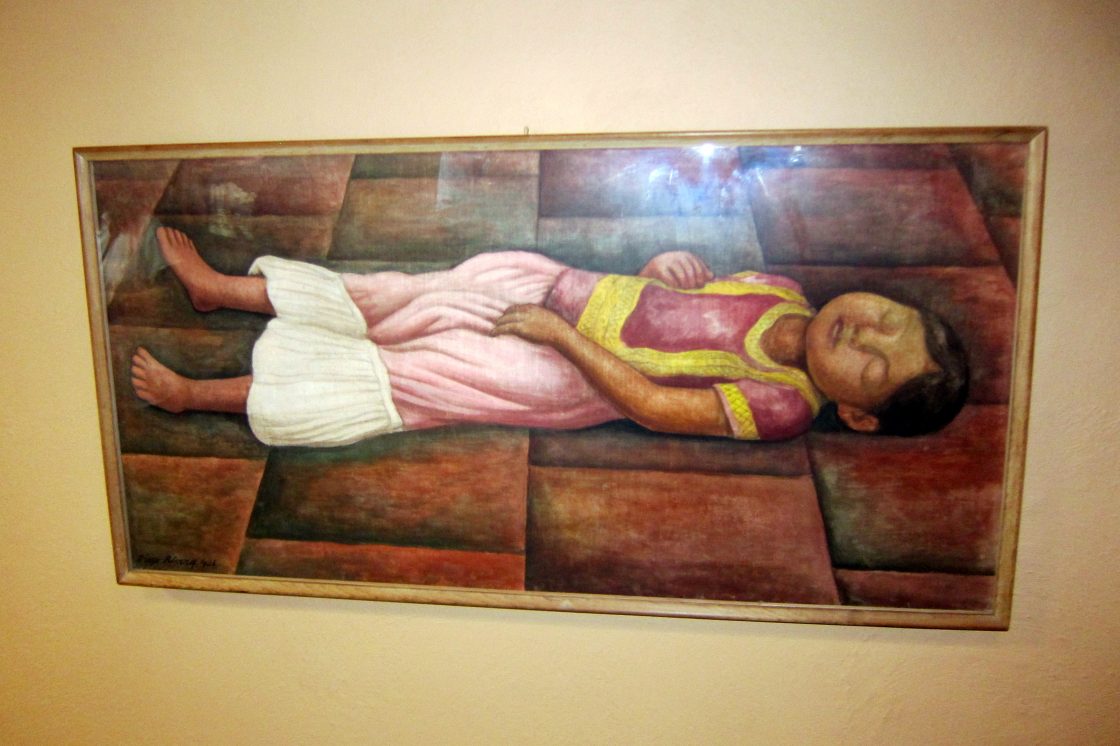 fallingwater Quadro “El Sueño”, de Diego Rivera, exposto na Fallingwater, mostrando uma menina deitada com vestes tradicionais mexicanas