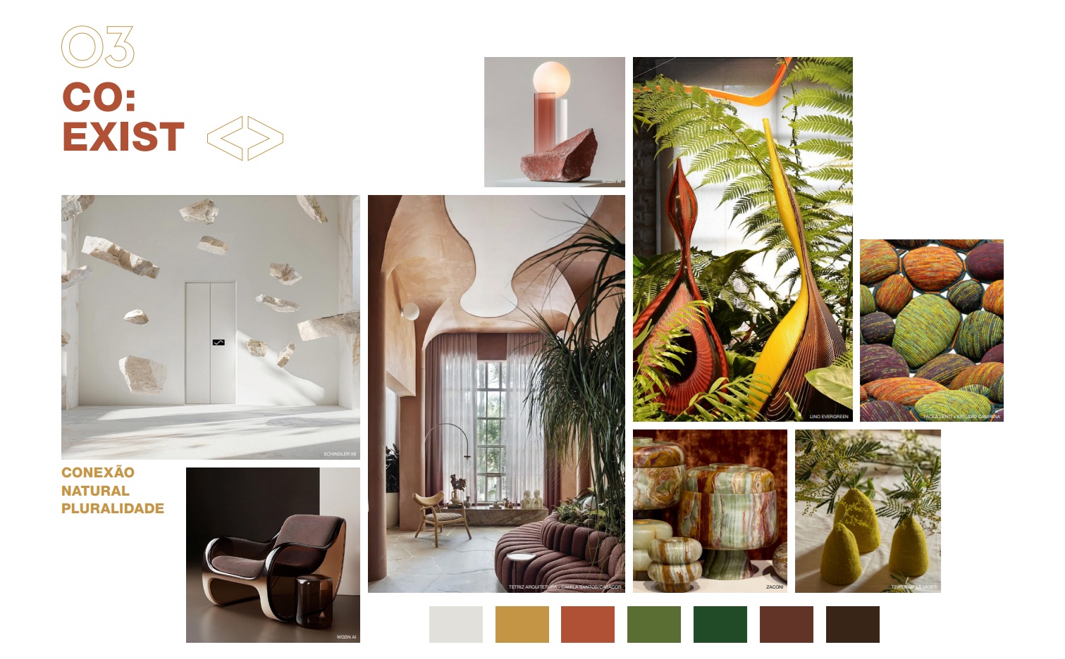 Moodboard da tendência CO: EXIST