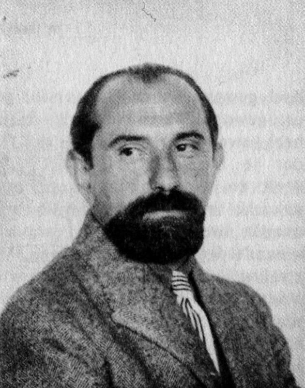 Retrato de Vilmos Huszár, pintor e designer gráfico húngaro-holandês, integrante do movimento De Stijl