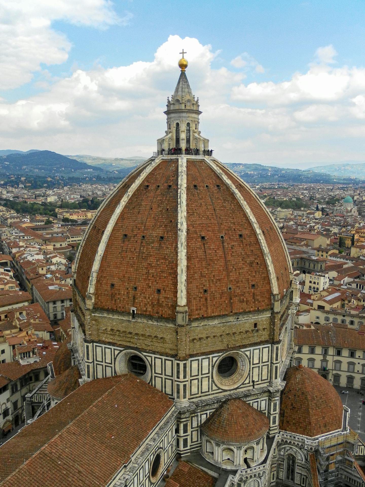 Vista da Cúpula da Catedral de Santa Maria del Fiore, em Florença, projetada por Filippo Brunelleschi