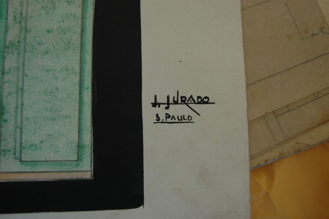 Assinatura original de João Artacho Jurado em documento técnico preservado