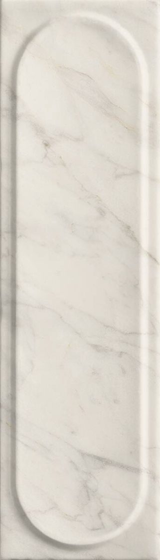 Revestimento Sculpo Carrara Icon, que reproduz mármore carrara